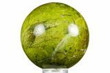 Polished Green Opal Sphere - Madagascar #361534-1